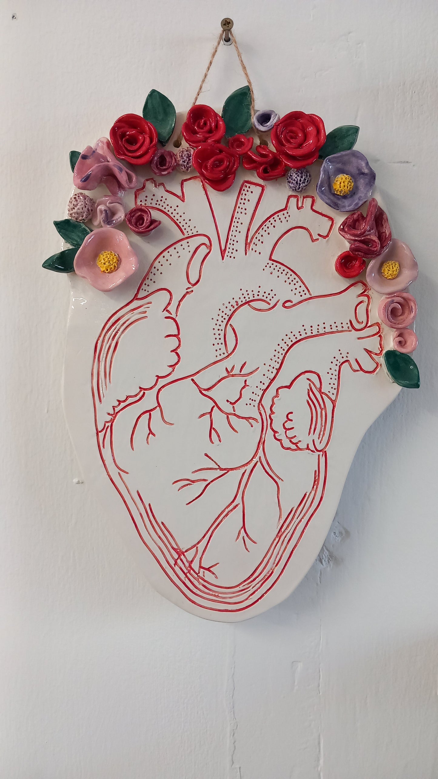 Cuore Anatomico Fiorito