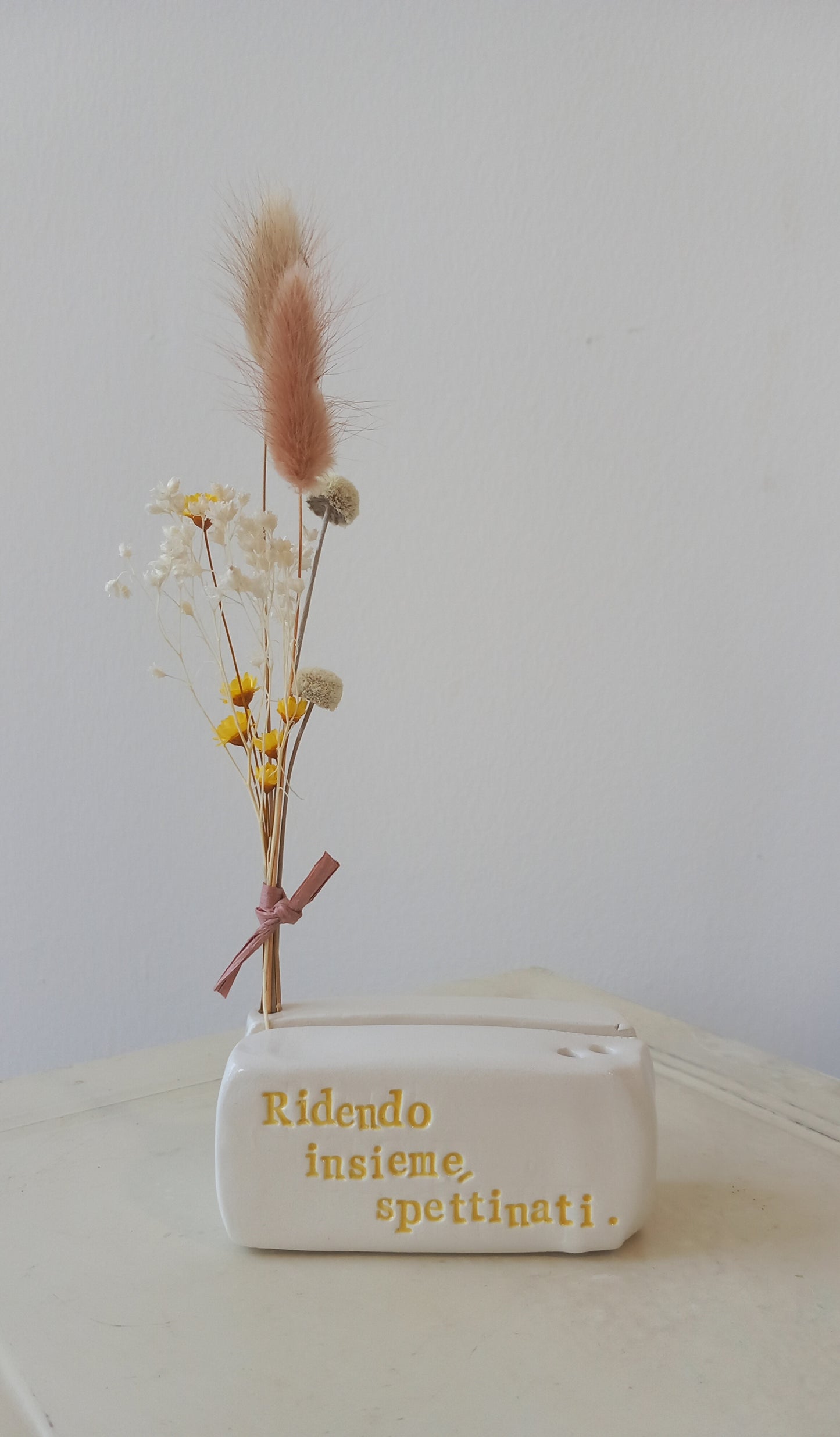 Mini portafoto "Ridendo insieme, spettinati."