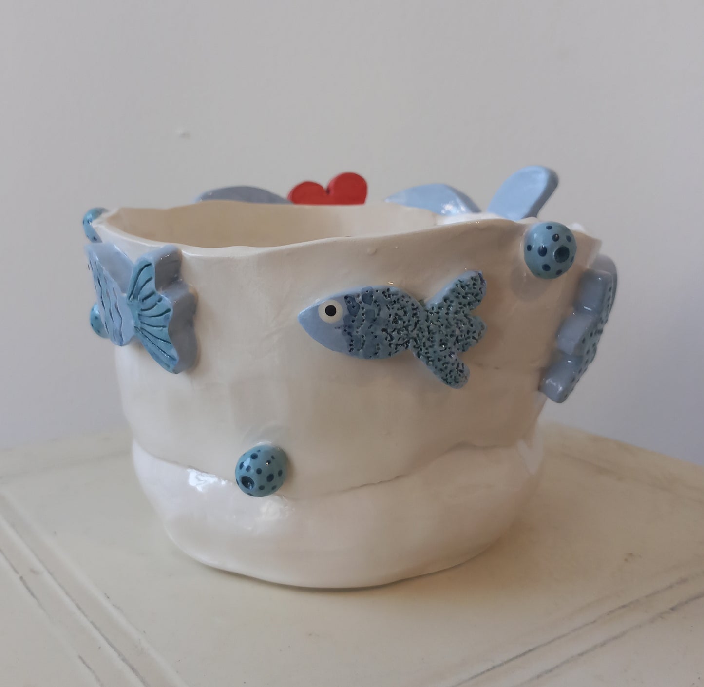 Vaso famiglia di pesci