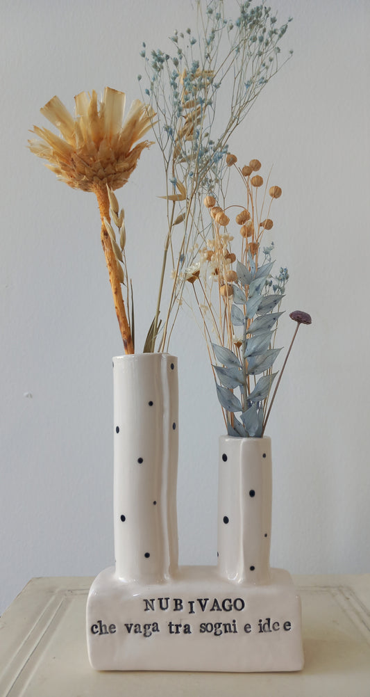 Vaso doppio a pois "Nubivago"